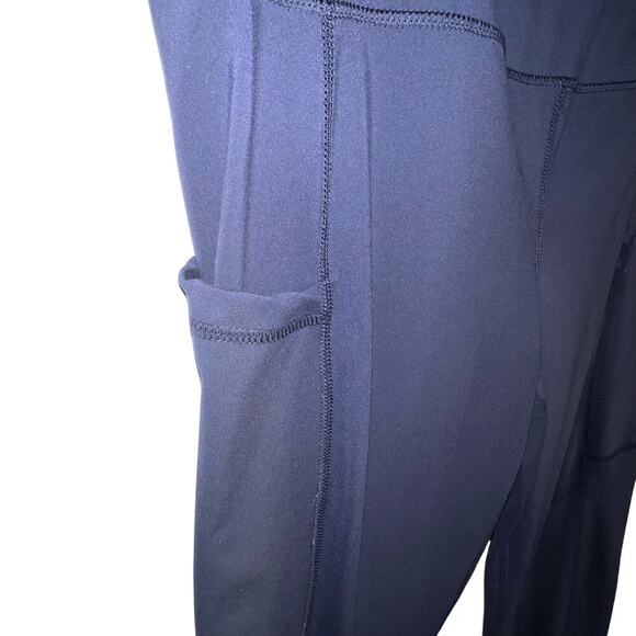 90° by reflex Women's size XXL Navy performance compression leggings w/pockets - Picture 6 of 9